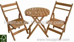 Barbecue table and chair
