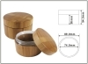 cream jar natural bamboo package 200ml bamboo jar cosmetic package outer bamboo with inner PET jar