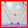 Fashion Freshwater Pearl Long Necklace with Turquoise and Coral