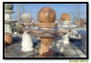 sphere fountain and square fountain
