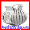 925 Sterling Silver Plated Purse Beads european Charm Beads Wholesale