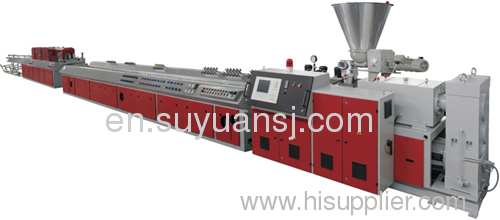 Wood and plastic profile extrusion equipment