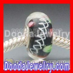 Chamilia 925 sterling silver single core glass bead wholesale
