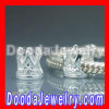 Solid Sterling Silver Charm Jewelry Crown Beads and Charms european Compatible