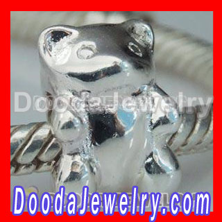 Lovelinks european Style 925 Sterling Silver Teddy Bear Beads Charms Wholesale For european Chamilia Bracelet