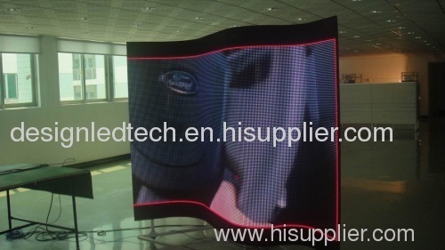 P10mm semi-Flexible rubber indoor LED screens