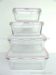 Borosilicate Square Food Storage Container Set