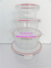 Heat-Resistance Borosilicate Round Food Storage Container