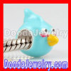 925 Sterling Silver Enamel Cyan Anger Bird Charm Bead For european Jewelry Bracelet