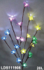 light branch with acrylic flower, decoration light