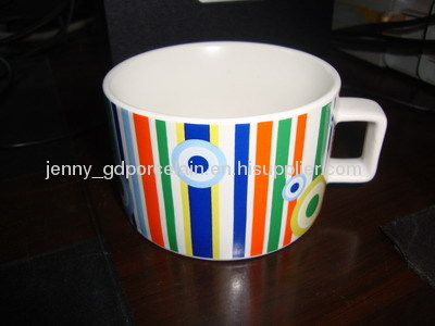 porcelain decal mug