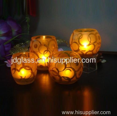 3.5oz glass candle holder