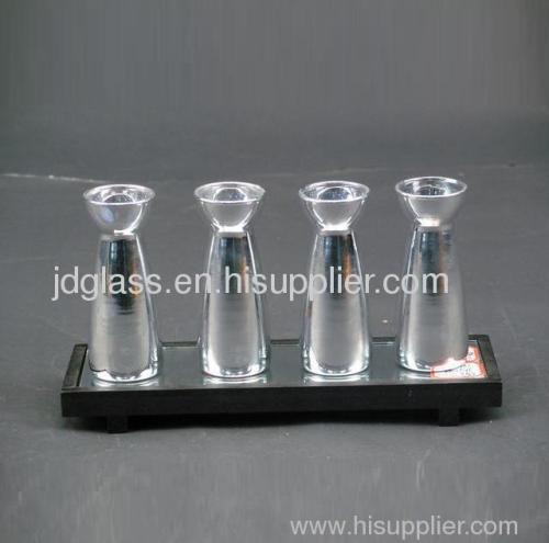 colored glass candle holder cups