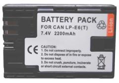LP-E6 Digital Camera Battery for Canon,2200 mAh