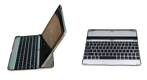 Aluminum case Bluetooth Keyboard for iPad 2