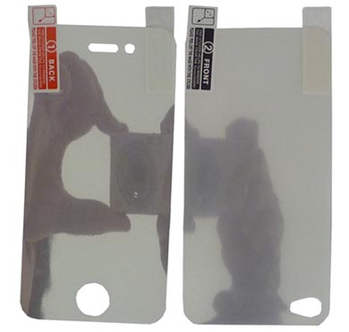 Mirror Screen Protector for Apple iphone 4G Front + Back