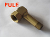 Brass OEM Precision machining parts with female and male thread