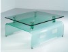 Frosted glass table / hot bending glass / colored glass table / coffee table