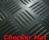Rubber checker mats