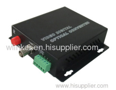 1V+1D digital video optical converter