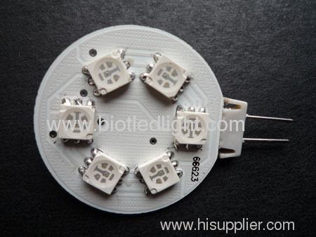 0.5W G4 RGB SMD led bulb with side pin