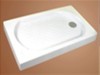 Square white shower tray