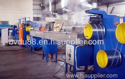 Extrusion line for PP straps production