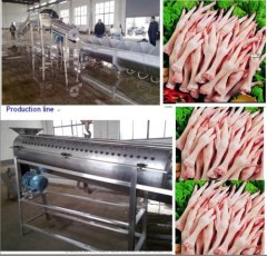 Chicken feet peeling machine