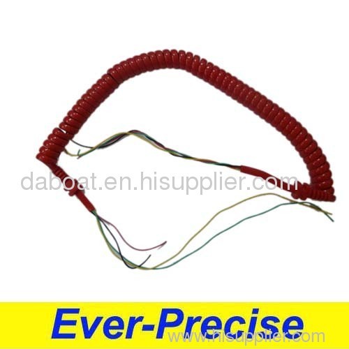 Red Telephone Cord/ Spiral Cable