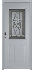 steel glass door