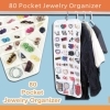 80 Pocket Jewelry Organizer