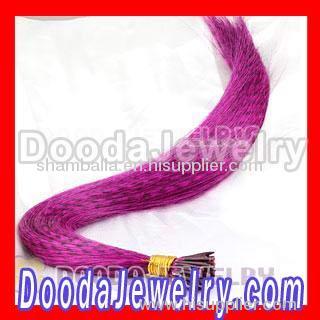 Striped Synthetic Pink Feather Hair Extension Wholesale