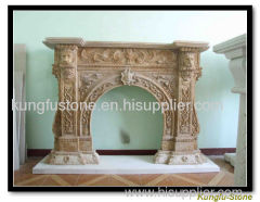 marble,granite fireplace mantel