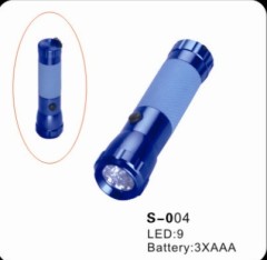 LED flashlight with 9 LEDs