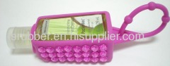 Hand Sanitizer Silicone Holder With Diamond (Purple)