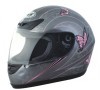 DOT motorcycle helmet with butterfly design
