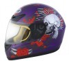 DOT motorcycle full face helmet with skull design