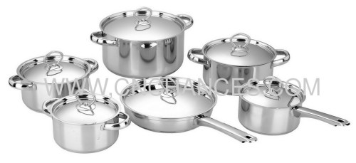 12 pcs stainless steel cookware set
