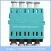 LC/PC Quad Fiber Optical Adaptor without ear-Light Blue Color