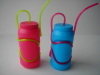 bottle with straw