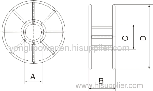GSP series steel rope reel drum for cable puller tensioner