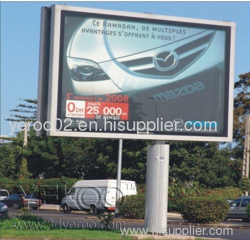 Double-side Outdoor Advertising Column Billboard