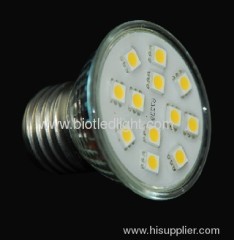 2.4W E27 12SMD spot light