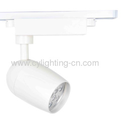 9W Aluminum Die-casted 274mm×220mm×114mm Cylinder White Color LED Track Light