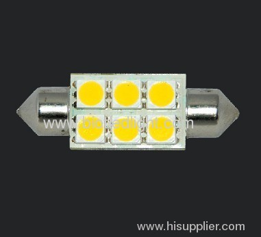 1W 6 SMD festoon car bulbs