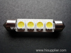 0.8W 4 SMD festoon car bulbs