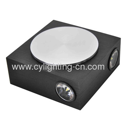 4W 80mm×80mm×35mm Aluminum Die-cast LED Wall Light Fixture for Indoor Lighting