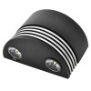 2W Aluminium Semi-Circle And Black LED Wall light for indoor lighting