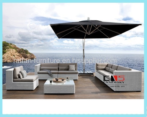 outdoor garden PE rattan furniture wicker sofa.