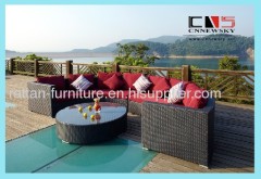 rattan outdoor furniture wicker sofa set